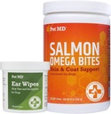Mascotas MD Ear Wipes y Salmon Omega Bites