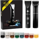 The Beard Club Beard Trimmer for Hombre - Electric Cordless Rechargeable Beard & Hair Trimmer - High Power 7000 RPM - 8 Color Guides 45 Unique Trim Longitudes - Travel Lock