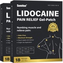 Sumifun 4% Lidocaine Pain Relief Patches - 36 Conde Patches para atrás, hombro, musculo, articulaciones, Knee Pain Relief - Baja Atrás Pain Relief Products - Pain Patches Maximum Strength Lidocaine