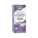 Camino de la Naturaleza Sambucus Elderberry Tradicional de jarabe Inmune para Edades 1+, Apoyo Inmunitario Tradicional*, Apoyo Antioxidante*, Extracto de Elderberry Negro, USDA Certificado Orgánico, 4 Fl Oz