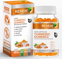 ACTIVES Vegan Turmeric 130MG per 2 Gummies with Black Pepper for Enhanced Absorption – Antioxidant Support & Immune Health – Great Tasting, Easy-to-Swallow Supplement, Made in Canada– 60 Gummies