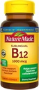 Nature Made Sublingual Vitamina B12 1000 mcg Micro-Lozenges, 50 Cuenta para Salud Metabólica