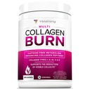 Polvo de colágeno hidrolizado para pérdida de peso - Complejo de belleza de Burn Ultimate Multi Peptides Polvo para Mujeres con Tipos I II III V y X para el soporte de quemado de grasa Desarrollado 30 Servimientos