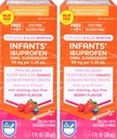 Rite Aid Babys' Dye-Free Ibuprofefen Drops, Berry Flavor, 50 mg - 2 Value Pack ← Infant Pain Reliever Silencio para los bebés Edades 6 a 23 Meses  Oral Suspension 50 mg por 1,25 mL TEN Gluten Free