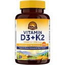 Vitalitown Vitamina D3 K2 Suplemento, Vitamina D3 10000 UI Vitamina K2 (MK7) 200 mcg, 90 Softgels, No GMO, No Gluten &amp; Soy, para el hueso, dientes, inmune &amp; Heart Health