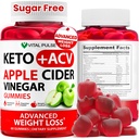 Keto ACV Gummies Advanced Weight Pérdida - Sugar Free ACV Keto Gummies - Gummy Suplemento para Mujeres y Hombres - Detox - Apple Cider Vinegar - Apple Flavor