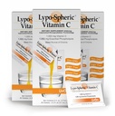 LivOn Laboratories Lypo–Spheric Vitamina C – 3 Cartones (90 Packets) – 1000 mg Vitamina C &amp; 1,000 mg Phospholipids esenciales Por Packet – Liposome Encapsulado para una absorción mejorada – 100% No GMO