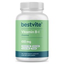 BestVITE Vitamina B-1 100mg (240 cápsulas vegetarianas) - No Stearates - No Dicalcium Phosphate - Vegan - No GMO - Gluten Free