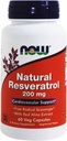 Resveratrol natural, 200 Mg, 60 cápsulas por ahora alimentos