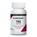 Kirkman TMG 500 mg - hipoalergénico -120 cápsulas vegetarianas - Trimetilglicina - Gluten Gratis - Casein Gratis