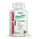 PHARMS Hornygoatweed for Men " Women (1,000 mg) - Energy " Stamina Capsules with Maca Root, Tribulus, Tongkat Ali, Saw Palmetto " Ginseng - Female " Male Performance Enhancing Suplemento - 60 cápsulas