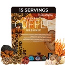 PowderVitamin Organic Mushroom Coffee Certified Mold & Mycotoxin Free GrassFed Collagen Types I < III 8 Fruiting Body Mushrooms Tested for BetaGlucans Focus Energy Digestion > Inmunity 15 Servings