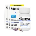 Genexa Sleepology for Adults ← Melatonin Ayuda para calmar el sueño gratis ←Vainilla natural calmante " Lavender Flavor " Certified Organic " Non-GMO ← Homeopática Remedy Made Clean ← 180 Chewable Tablets (3 Pack)