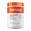 Genius BCAA Powder - 5g Vegan BCAAs L-Glutamina, Cognizin & Rhodiola Muscle Recovery Energy Support 100mg Caffeine Pre, Intra, Post-Workout Nootropic Supplement for Focus & Performance - Grape Limeade