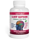 Nattura 5-HTP Supremo - para el Control Positivo de Mood, Relajación y Appetite - con 5-HTP, L-Tyrosina, L-Lysine, Vitamina B6, Folate (Acid Alilico), Vitamina C (Acid acúbico), Calcio - 90 cápsulas