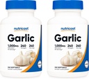 Nutricost Ajo 1000mg, 240 Softgels (2 Botellas) - Complemento gratuito sin pedidos