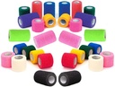 Prairie Horse Supply Vet Wrap Tape Bulk (Assorted Colors) (6 Pack) (4 pulgadas de ancho) Vet Wrap Medical First Aid Tape Self Adhesive Adherent for Ankle Wrist Sprains and Swelling