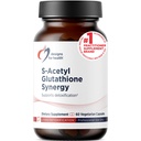 Designs for Health S-Acetyl Glutathione Synergy - 200mg S-A-GSH with NAC + Vitamin B6 - Non-GMO Antioxidant Supplement to Help Support Normal Detoxification (60 cápsulas)