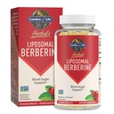 Garden of Life Liposomal Berberine and Chromium Picolinate for Ya Healthy Blood Sugar, Glucose Metabolism and Cholesterol—Probiotics for Easy Digestion—Non GMO, Gluten Free, Kosher, 30 Servings