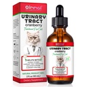 Urinary Tract for Cats, Natural Cat Urinary Tract Tratamiento de la Infección gotas - Soportes Vejiga, Kidney Stone, Dog UTI, Cranberry Kidney Bladder Apoyo Suplemento, Chicken Flavor - 60 ml / 2.02oz