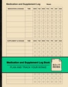Medicamentos y suplementos Libro de registro: Simple semanal Logbook ← Planificar y seguir su ingesta