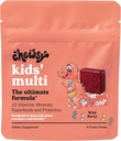Multivitamina de los niños de Chewsy + Probióticos + Superfoods Chews, Immune &amp; Digestive Support, Vitaminas A, C, D3, E, Zinc, Kids Chewable Supplement, Individually Wrapped Fruity Chews, 6-Day Supply (1)