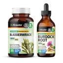 BIO KRAUTER Bladderwrack 100 Capsules &amp; Burdock Root Tintura 4 Fl. Oz.
