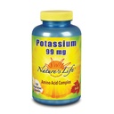 Potasio de Vida de la Naturaleza, 99 mg, 250 ct