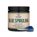Blue Spirulina Powder - Maximum 35% Phycocyanin Content, Superfood Powder de Alga Azul-Green, Mixes en Smoothies y Bebidas Proteínas, Plant Food Coloring (One Month Supply) por Double Wood