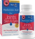 Hyalogic Hyaluronic Acid Chewable Lozenge - Tablas para Cuidado de la Piel y Ojos Vegan, Libre de Azúcar y Suplementos de Ácido Hialurónicos Favorados (60 Cuenta)