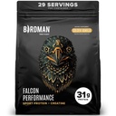 BIRDMAN Falcon Performance Vegan Protein Powder, 31g Protein, 5g Creatine, 5g BCAA, Probiotics, Electrolytes, Pre Workout, Low Carb, Sugar Free &amp; Dairy Free, Plant Based Vanilla Protein, 29 Servings