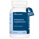 Suplemento de Potasio de Alta Absorción de la Vida para la salud muscular, cerebral y ósea - No aditivos Suplemento de Potasio Elemental de Alta Potencia está hecho en EE.UU. (240 cápsulas – 120 servidumbres)