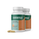 Emma Gut Health - 2 Pack - Gas and Bloating Relief, Constipation, Leaky Gut Repair - Gut Cleanse & Restore Digestion - Regulate Bowel Movement. Probióticos y alternativas laxantes, 120 cápsulas