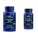 Curcumin Elite Turmeric Extract " N-Acetyl-L-Cysteine (NAC), Immune, Respiratory, Liver Health, NAC 600 mg, Potent antioxidant Support, Free-radicals, Easy to Absorb, 60 cápsulas