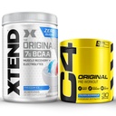 Cellucor Pre Workout &amp; BCAA Bundle, C4 Original Pre Workout Powder, Frozen Bombsicle, 30 Servings + XTEND BCAA Powder, Freedom Ice, 30 Servings