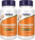 AHORA Suplementos, Bromelain (Natural Proteolytic Enzyme) 2,400 GDU/g - 500 mg, Natural Proteolytic Enzyme*, 60 Veg Capsules (Pack of 2)