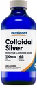 Nutricost Colloidal Silver 8oz - Cobalto Blue Glass Bottles, Bio-Active Colloidal Silver