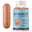 DIM Suplemento 200 mg para Equilibrio de Hormonas ← Microlets de liberación retardada  Estrógeno Balance para Hombres, Suplementos de acné hormonales, Menopausia &amp; Antioxidante Soporte Silencioso Vegan, Soy Gratis 60 Ct.