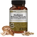 DailyNutra Mushroom Defense Fórmula - Immune Support Suplemento ← Setas orgánicas, Agua caliente extraída - Reishi, Chaga, Maitake, Shiitake & Turquía Tail (90 cápsulas)