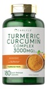 Carlyle Turmeric Curcumin Suplemento Silencio 3000mg 180 Capsules  durable with Black Pepper, Curcuminoids and Bioperine ← Non-GMO, Gluten Free