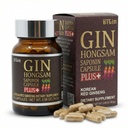 Coreana Red Ginseng [Gin HONGSAM] 60 cápsulas - Premium Anti Aging Suplementos - Boost Energy ← Memoria para Mujeres y Hombres 100% Red Ginseng