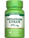 La verdad de la naturaleza Potasio Citrate Suplemento TENIDO 275mg ANTE 90 cápsulas Silencio No GMO &amp; Gluten Gratis