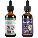 Active Adrenal + NoctuRest - Asistencia Salud Adrenal + Entrega Líquida para una mejor absorción - Rhodiola, Hops, Holy Basil, Melatonin, Ashwagandha &amp; More!