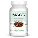 Magnesium B6 Mag 6 Magnesium Glycinate with Vitamin B6 Promote Healthy Bone Mineralization, Support Nerve &amp; Muscle Function, Energy Metabolism - Non-GMO, Vegan, Gluten Free, Kosher 60 Capsules
