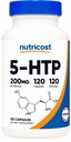 Nutricost 5-HTP 200mg, 120 cápsulas vegetarianas (5-Hydroxytryptophan) - No GMO &amp; Gluten Free