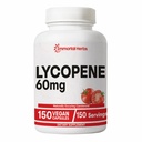Suplemento de Lycopene para Hombres 60mg, 150 cápsulas, pólvora de extracto de tomate natural para la piel, corazón &amp; soporte inmunitario, Complejo de licopeno 100% Veg, no GMO y suplemento de carotenoide libre de gluten
