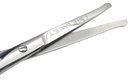 Tijeras de pelo facial de acero inoxidable redondeado – Tijeras de seguridad para el cabello de nariz, cejas, pestañas, bigote, barba y uñas de bebé