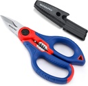 Tijeras electricistas inoxidables de TRABAJO, 6.4" Cortinas electricistas profesionales con estriptís de alambre para cable suave (no adecuado para uso de buceo)