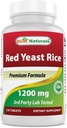 Mejores Naturales Red Yeast Rice 1200 mg (No-GMO) 120 Tabletas - No Irradiated, Citrinin Free