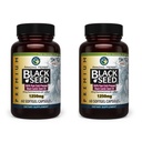 Increíble Herbs Premium Black Seed Oil Capsules - High Potency, Cold Pressed Nigella Sativa Aids in Digestive Health, Immune Support &amp; Brain Function - 60 Conde, 1250mg (Pack of 2)